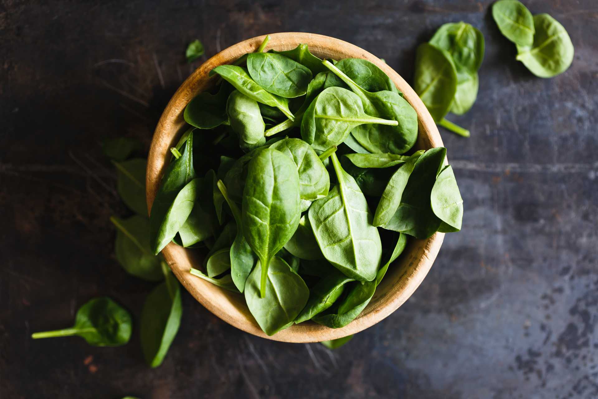 spinach in a bowl